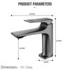 NHLYX New Modern Bathroom Sink Faucet Single Handle Deck Mounted Wash Basin Water Tap Brass Core Hot And Cold Mixer Torneira Pia
