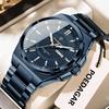 POEDAGAR Sport Original Men Clock Quartz Date Week Luxury Man Wristwatch Waterproof Luminous Stainless Steel Men's Watches Reloj