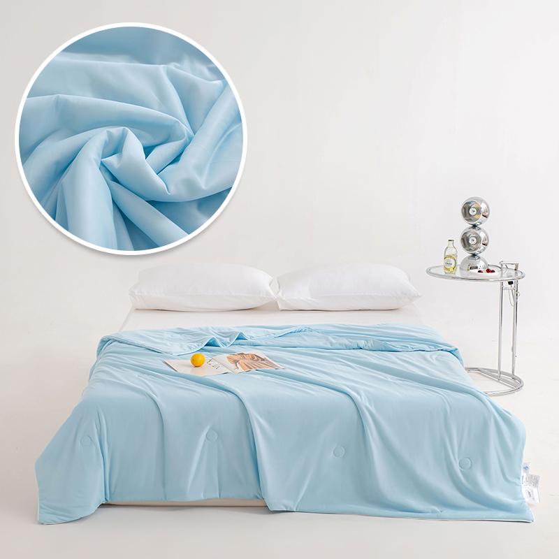 Double Sides Cooling Blanket for Bed Silky Air Condition Comforter Lightweight Cooled Summer Quilt with Cooling Fabric Home