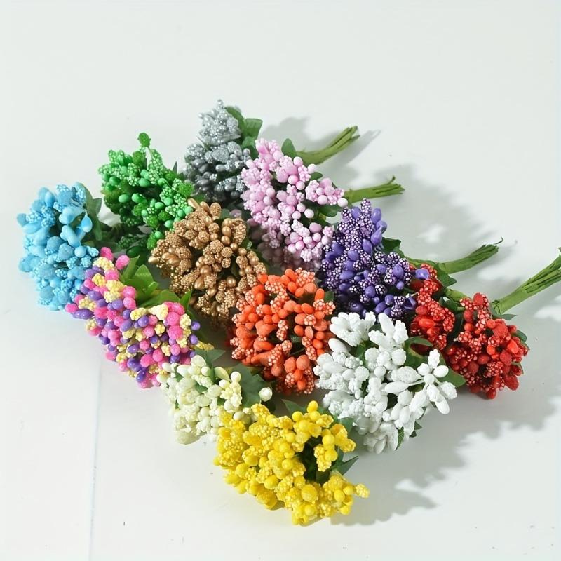 

Wreaths Of Flower Material, Foam Beads, Small Flower Core, Small Berries, Wedding Candy, Gift Box, Pearl Decoration Accessories