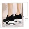 Women's Casual Shoes Autumn New Korean Version Height-increasing Thick-soled Zipper Suede Women's Shoes Fashion Sneakers
