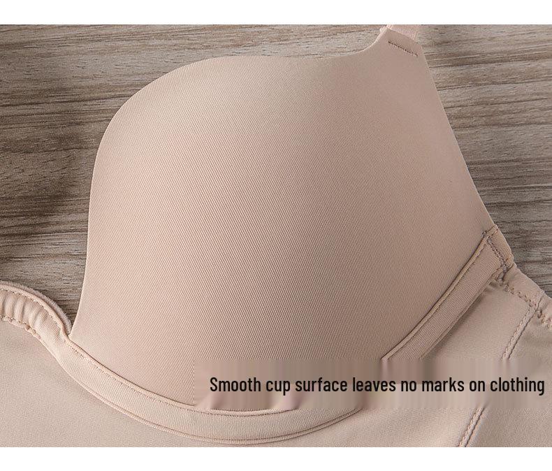 European & American Sexy Seamless Backless Bra Set: Small Chest, Supportive, Anti-Sagging, Beautiful Back Design