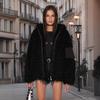 Imitation Lamb Wool Coat Women's New Winter Hooded Thickened Loose High-end Fur Fur Coat Light