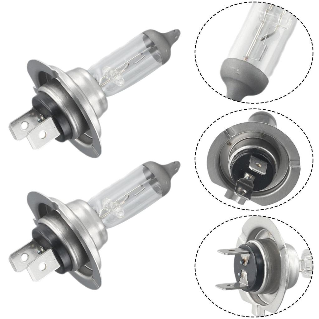 Set Headlight Lamp Bulbs Light DC 12V Car Headlight Halogen Replacement