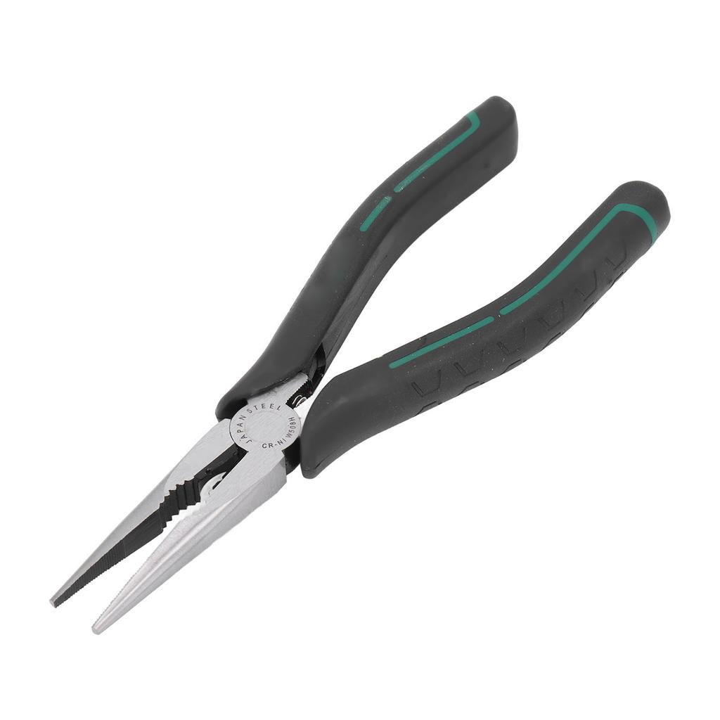 Needle Nose Pliers 8in CRV Long Mini with Non Slip Handle for Jewelry Making Art Crafting Projects