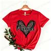 Women's Casual shirts Mama Leopard Print Women's Crewneck Casual Short Sleeve T-Shirt Summer Harajuku Streetwear Women Clothes