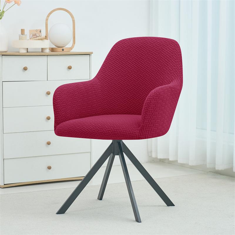 Verdickter Hochlehnen-Stuhlbezug Jacquard Drehstuhlbezug Staubschutz Haushalt Hotel Esszimmerstuhl Stuhlbezug Premium-Gefühl