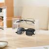 Clear Desktop Sunglasses Display Stand 2 Pack Stackable Glasses Storage Rack for Retail Shop Counter Use