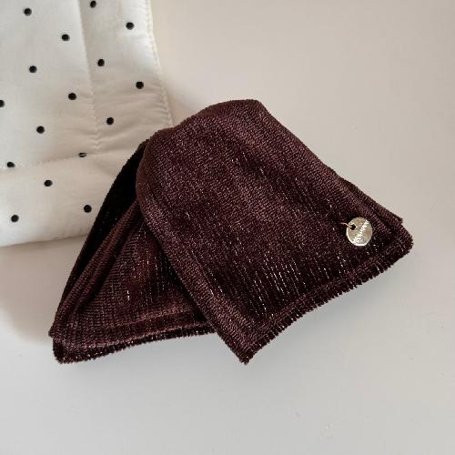 Autumn and Winter Retro Flannel Triangle Grip Clip High-end Sense of The Back of The Head Female Hairpin Banana Clip Large
