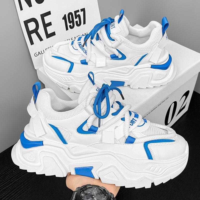 

Putian мужские летние сетчатые дышащие повседневные белые кроссовки для папы 40 Standard Sport Size