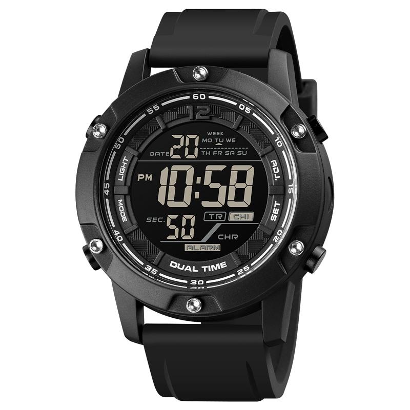 Jyullieoseu Skmei Men'S Round Multifunctional Sports Digital Watch 1762