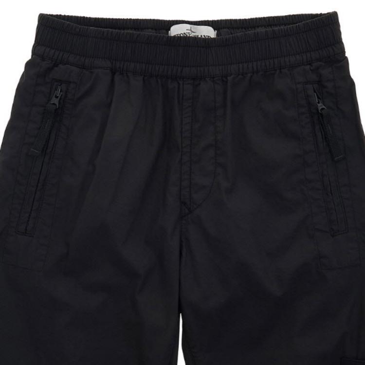Stone Island Sweatpants Solid Color Logo Elastic Waist Straight Leg Casual Kids bottoms 761630601-V1029