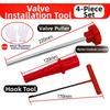 Steel Construction Valve Stem Tool Tire Valve Kit Ergonomic Handles