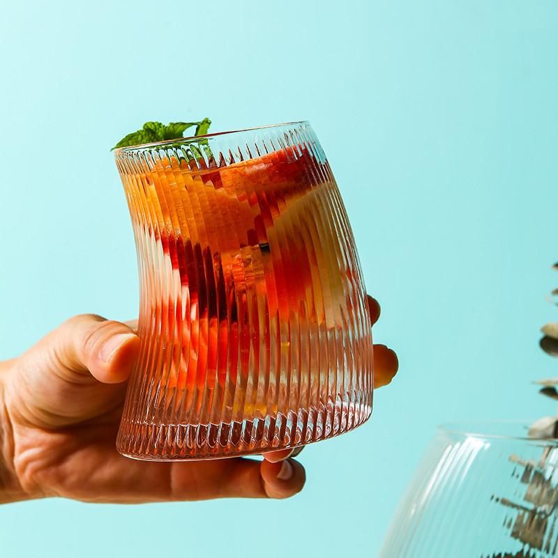 Tasse en Verre en Forme de Croissant – Mug Créatif Transparent pour Jus, Lait, Bière & Boissons Froides