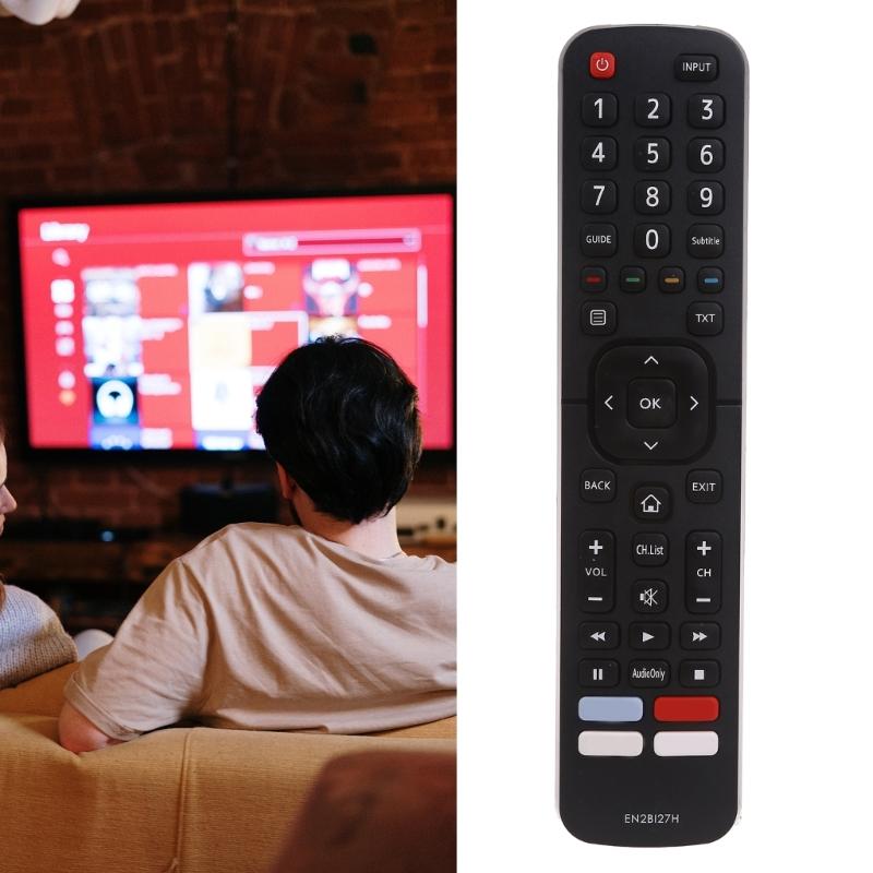 Hassle Free EN2BI27H TV Remote Control for Hisense LED TV H43B7500 H50B7500 Long Transmission Distance, Reliable Signal