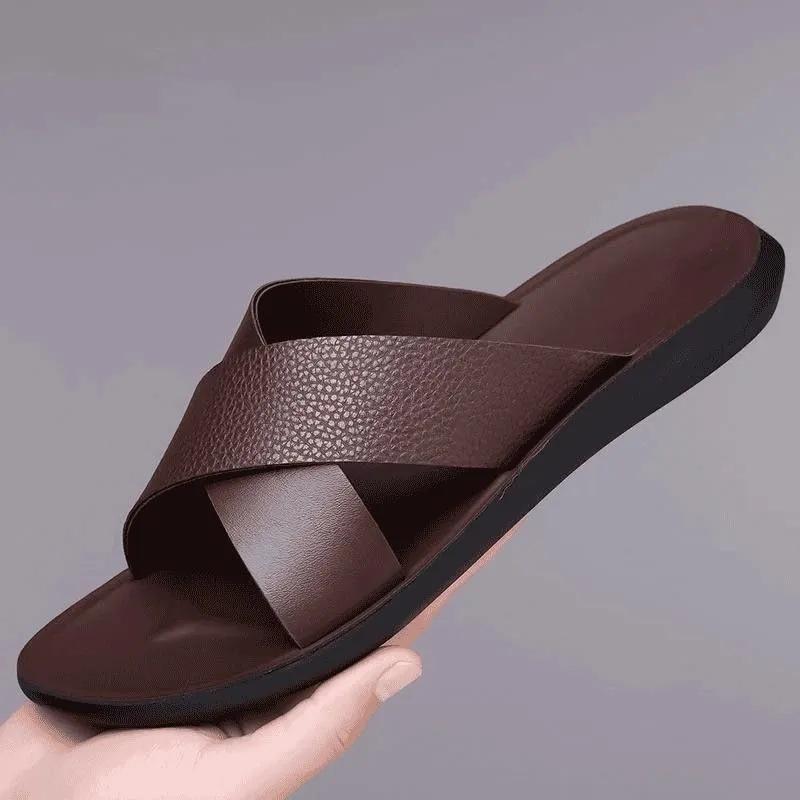 

Трендовые повседневные крутые шлепанцы мужская мода уличная обувь пляжная обувь популярные шлепанцы нескользящая обувь 44