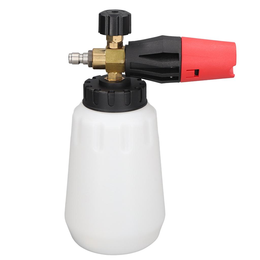 Pressure Washer Foam Cannon Wide Neck Adjustable Nozzle Foam Gun for Car Washing 14in Quick Plug