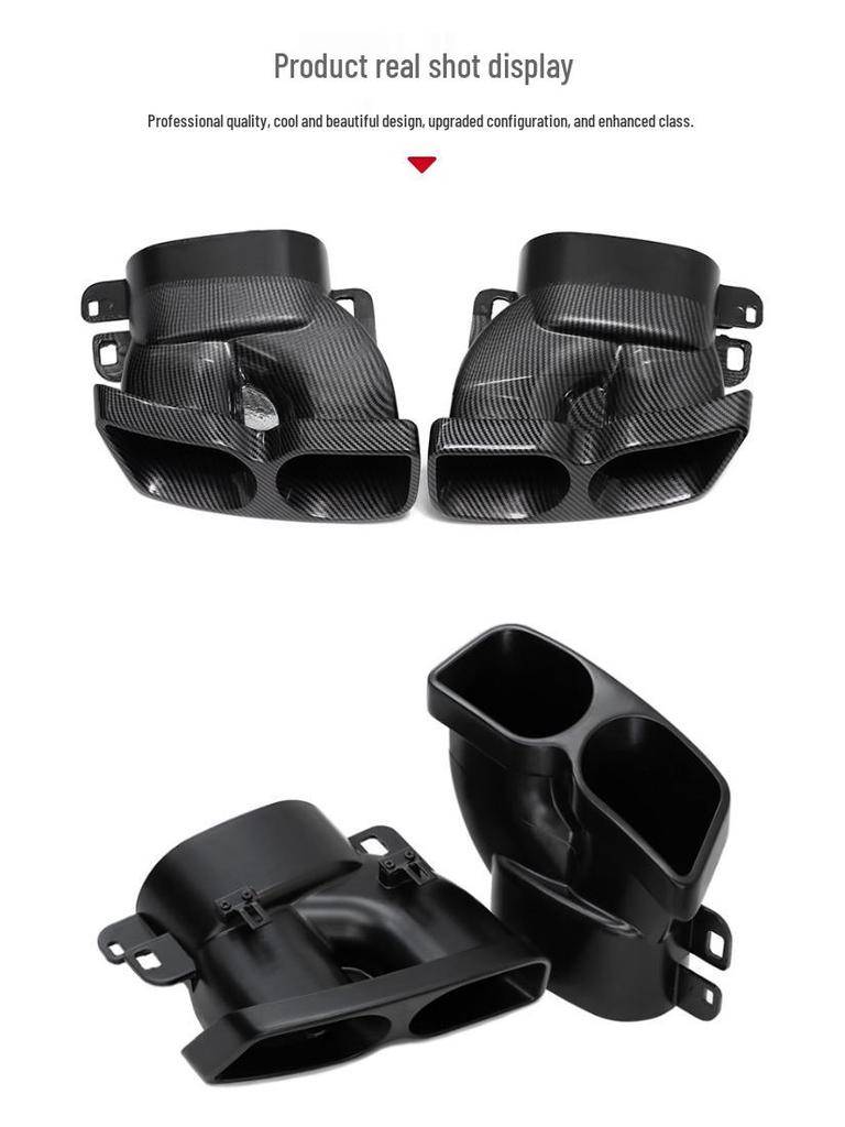 Compatible Mercedes-Benz Brabus Tailpipe for C-Class W205, E-Class W212/W213, S-Class W222 Exhaust Modification