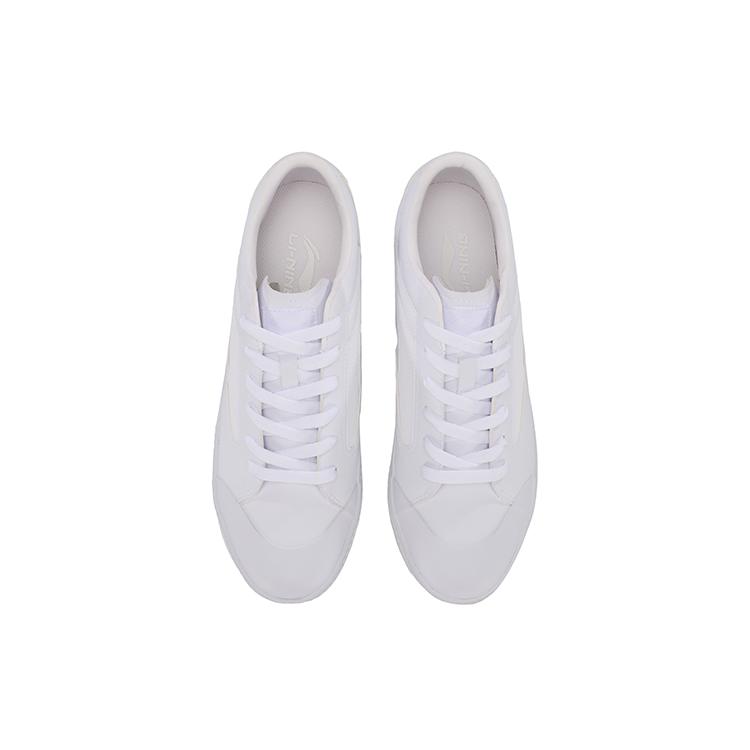 New LiNing Wave Wear Resistant And Lightweight Low Top Skateboard Shoes Men's White AGCP163-2