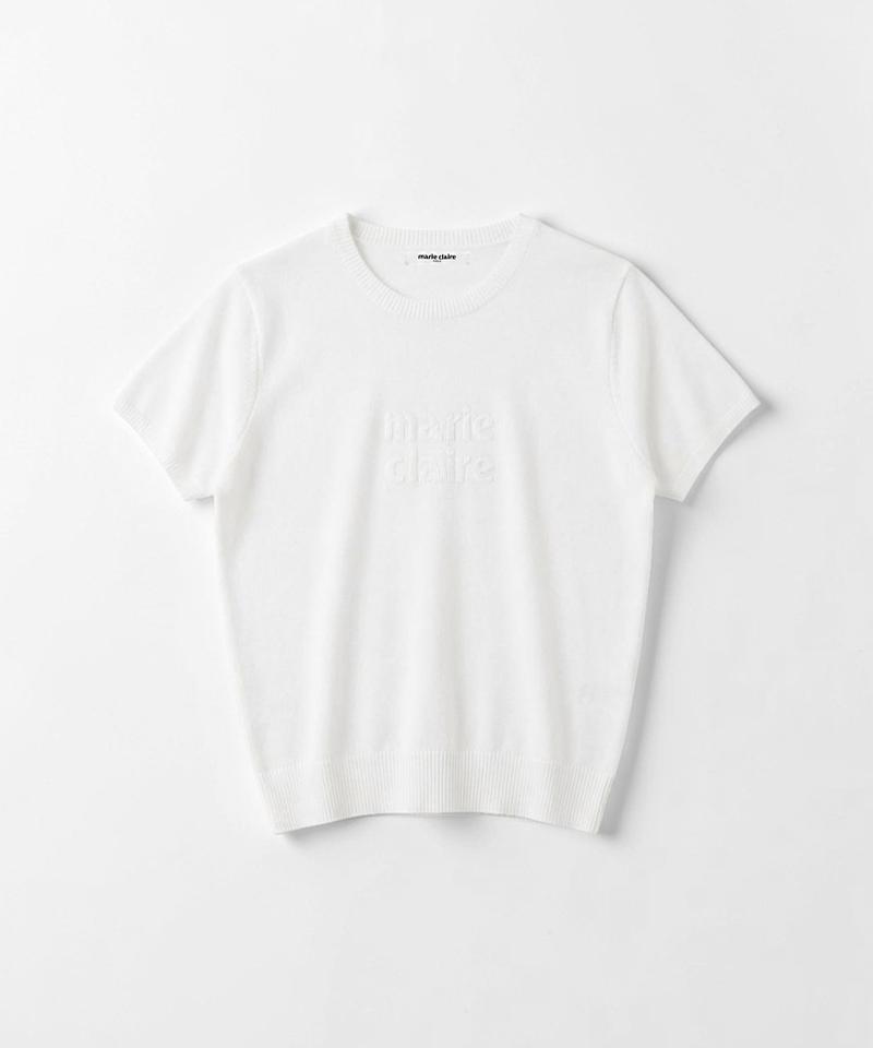 MARIE CLAIRE Towel Logo Short Sleeve Knit (Magbkn08Mwh)