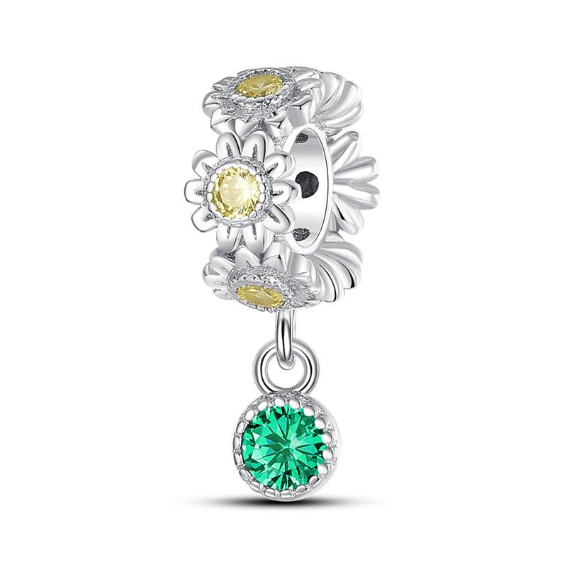 New Copper Butterfly Sunshine Sunflower Bouquet Exquisite Charm Talisman Pendant Fit Original Bracelet Diy Women'S Jewelry