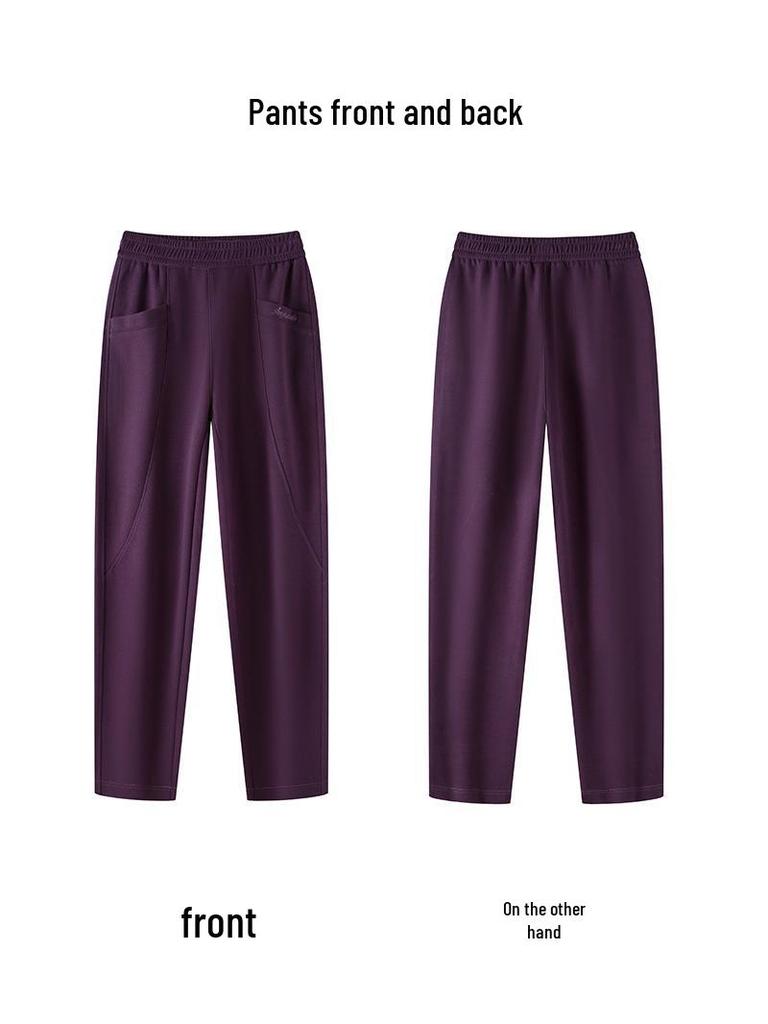 GAGN Brown Women's Casual High-Quality Loose Straight-Leg Trousers - 2026 Spring/Autumn Versatile Style