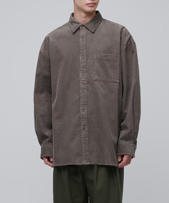 Oversized Corduroy Shirt [Taupe]
