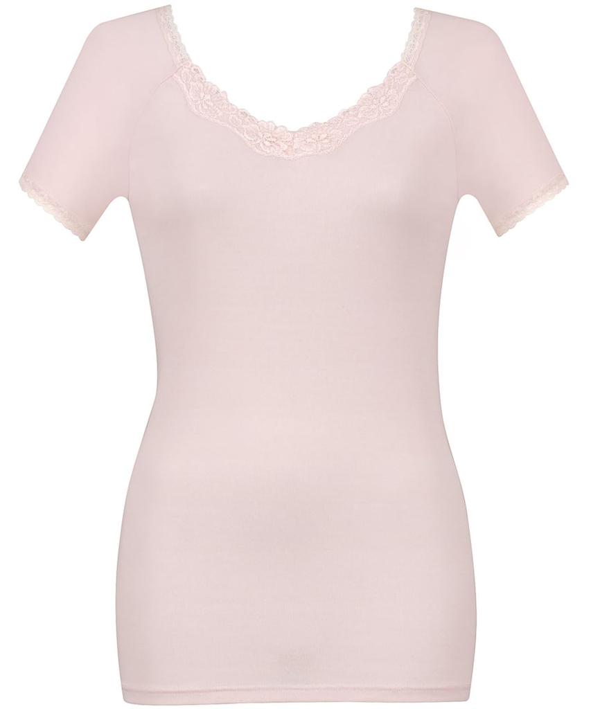 Cotton Innerwear Cool to the Smooth and Short Fits up to Plus Sizes EL6362 Wing/Wacoal Women's 100% (Body Fabric), Touch, Comfortable, 3/4 Sleeve,