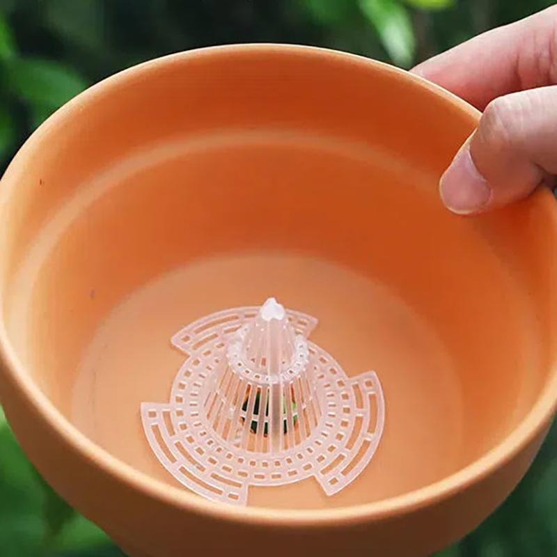 20Pcs Flower Pot Bottom Mesh Gasket Fixed Wing Design Strong Toughness Improving Drainage Flower Mesh Gasket Garden Supplies