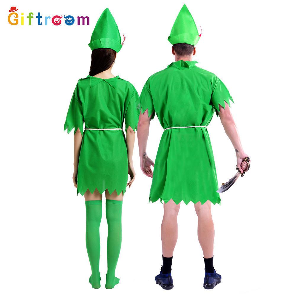 Couples And Family Friendly Peter Pan Costume For Halloween Theme Party Fun