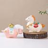 Resin Horse Shape Ornament Unique Horse Statue Creative Rotatable Pony Figurine  Art Collectible