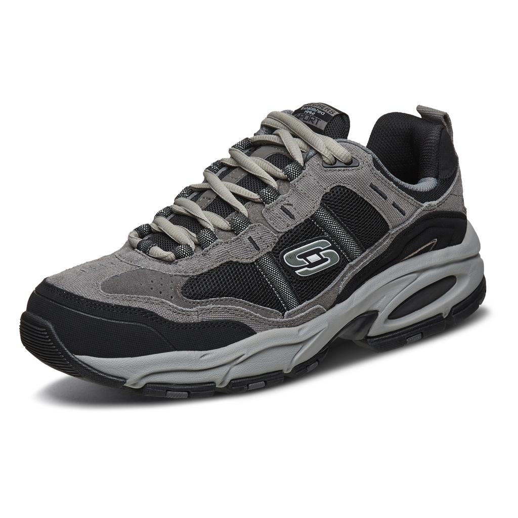 Skechers Vigor 2.0 Abriebfest Abriebfest Niedrig geschnitten Freizeitschuhe Herren Anthrazit Schwarz 51241-CCBK