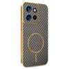 For Motorola Edge 50 Neo 5G Phone Case Carbon Fiber Textured Electroplated TPU Back Cover