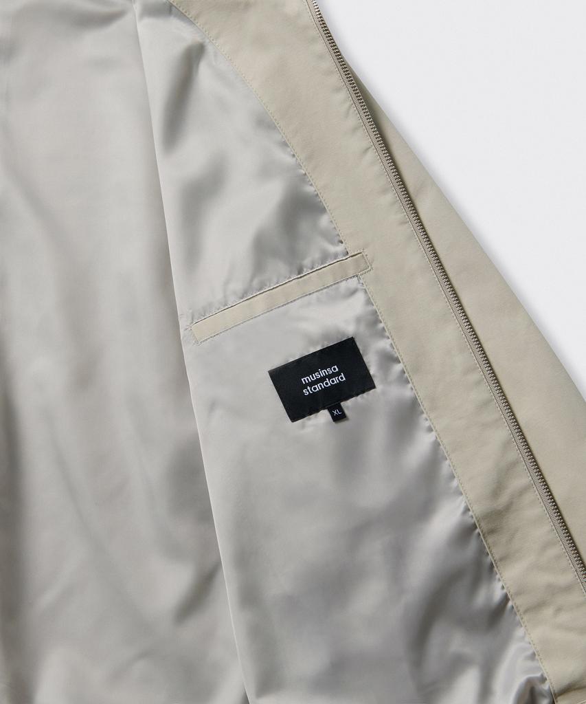 Musinsa Standard Cotton Minimal Blouson Jacket [Light Beige]