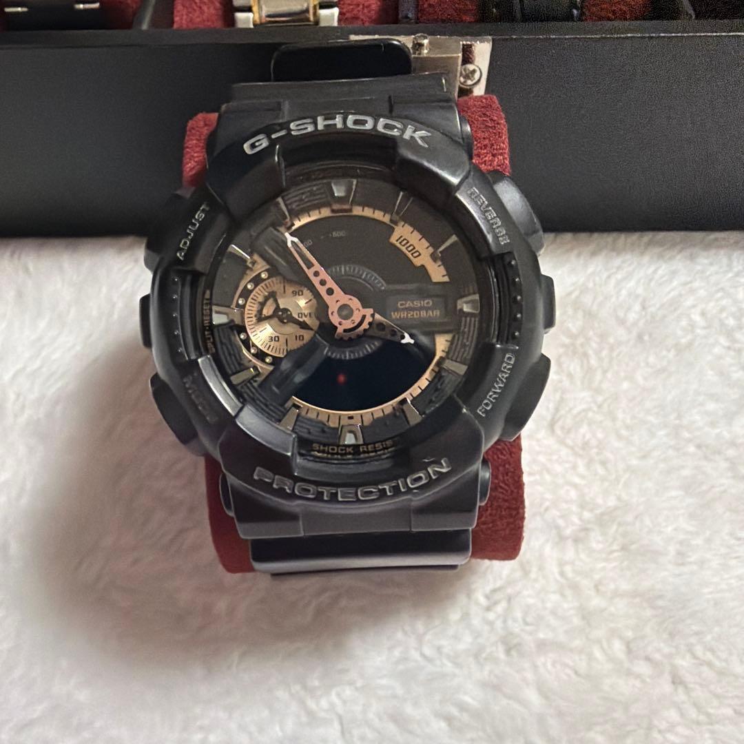 Used CASIO G-SHOCK Ana-Digi Black Gold