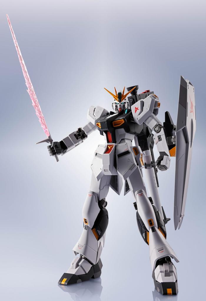 TAMASHII NATIONS METAL ROBOT SPIRITS Mobile Suit Counterattack Nu approximately and PVC action figure Gundam Char's Gundam, 150mm, ABS, die-cast,