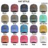 Cap Baseball Retro Printed Peaked Cap Washed Distressed Visor Fashion Cotton