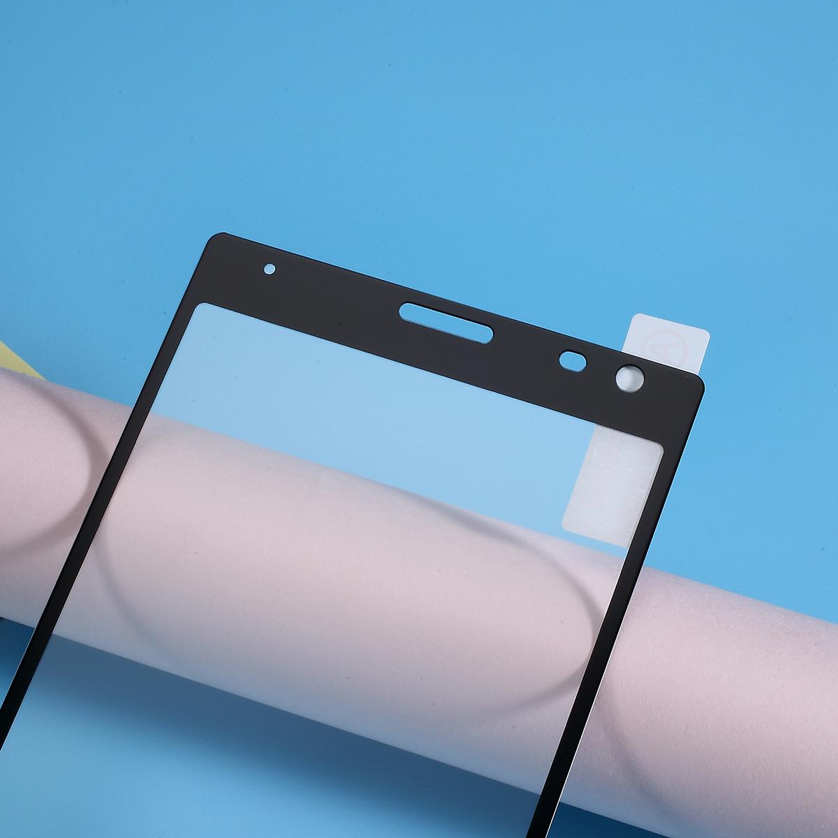 

Full Size Silk Printing Tempered Glass Screen Protector Film (Full Glue) for Sony Xperia 10 Plus Type A