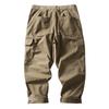 Herren Retro Japanische Mehrfach-Taschen Tapered Overalls - Schwergewichtige Freizeit-Hosen für Frühling und Herbst