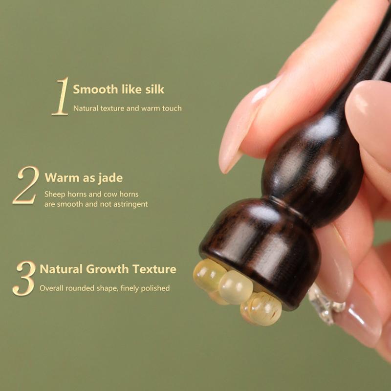 Smooth Face Massage Tool Sandalwood Gua Sha Face Skin Care Massage Sticks Lotus Seedpod Shape Massager Facial Physiotherapy Tool