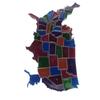 1 PC Puzzle Mold of The Map of The United States Desktop Decorative Coasters Resin Mold DIY  Handmade Crafting Tools