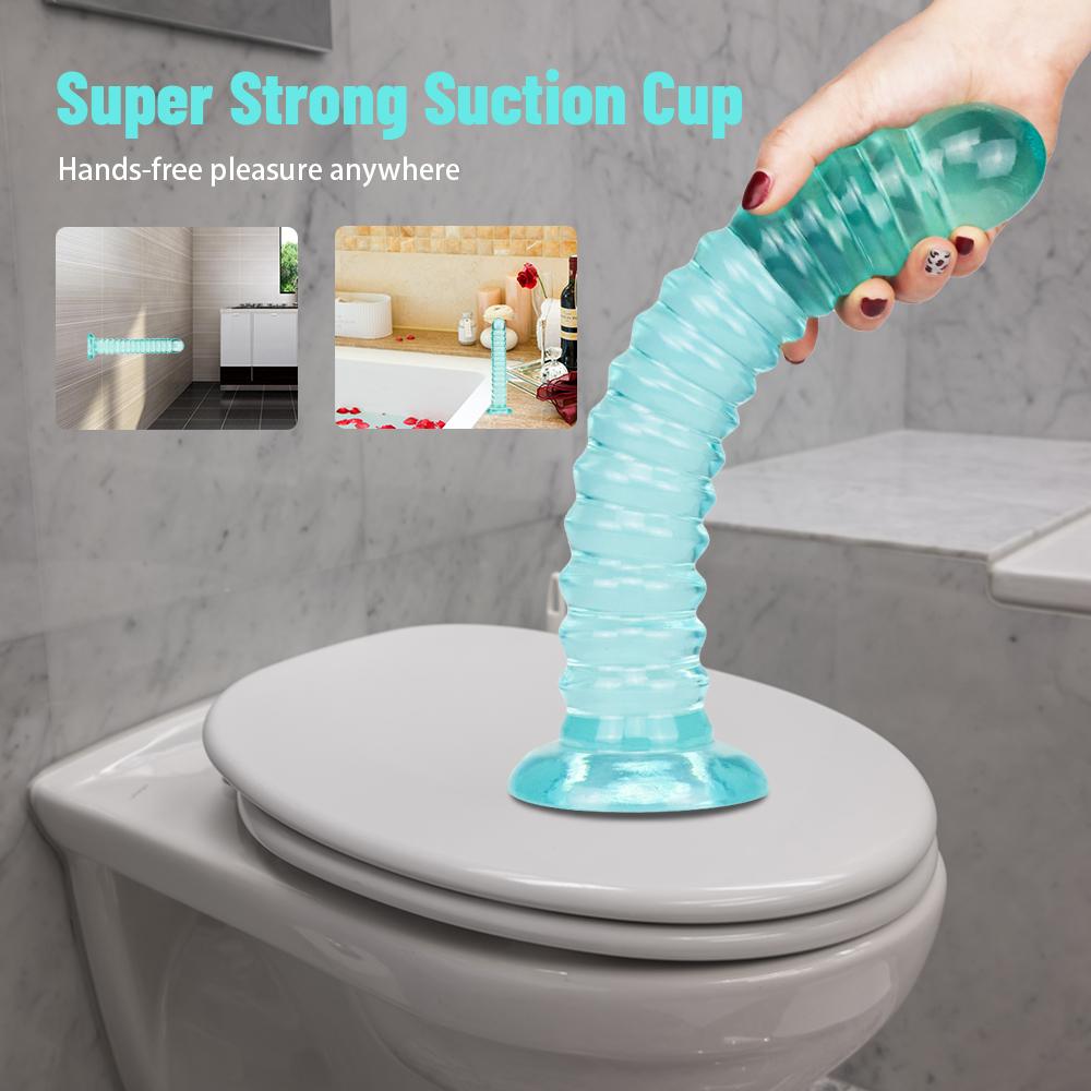 Long Anal Plug Suction Cup Prostate Massager Masturbator for Men Women Buttplugs Anal Expander Dildo Sex Toy