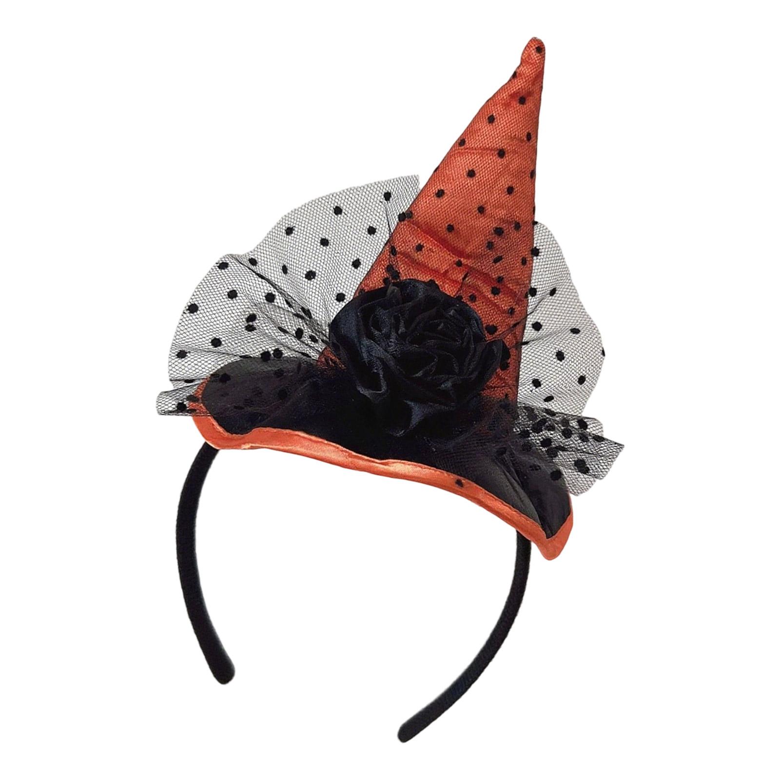 

Creative Witch Headband Halloween Party Supplies Soft Fabric Hair Ornament Headwear For Sensitive Skin Kids A