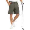 Men Casual Straight Fit Shorts with Zipper Fly and Belt Loops Classic Flat Front Design for Daily Wear