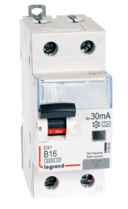Differential Circuit Breaker 2P 16A B 0.03A Type A P312 Dx3 410965
