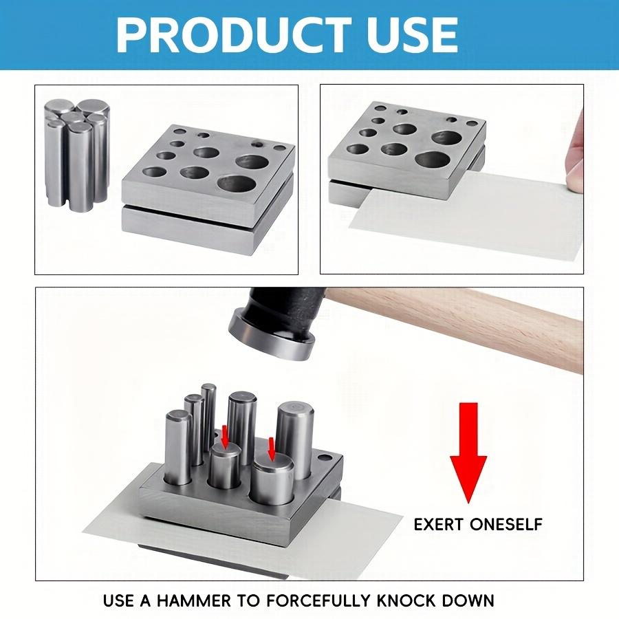 1 Stück The Hobbyworker Kreisschneider, Schmuckherstellung Metallschneiden Formen Anhänger Charm Münzstanze Professionelles Praktisches Bequemes Werkzeug