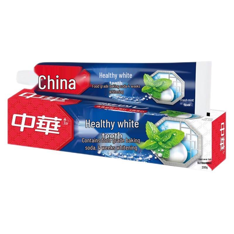 Zhonghua Healthy White Toothpaste (Mint & Fruit, 4 x 200g)