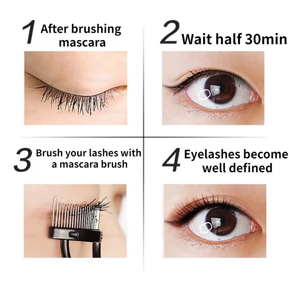 1 SZT. Zalotka do rzęs Uroda Makijaż Separator rzęs Składany Metalowy Grzebień do rzęs Szczoteczka do rzęs Tusz do rzęs Podkręcanie Uroda Makijaż Narzędzie Kosmetyczne