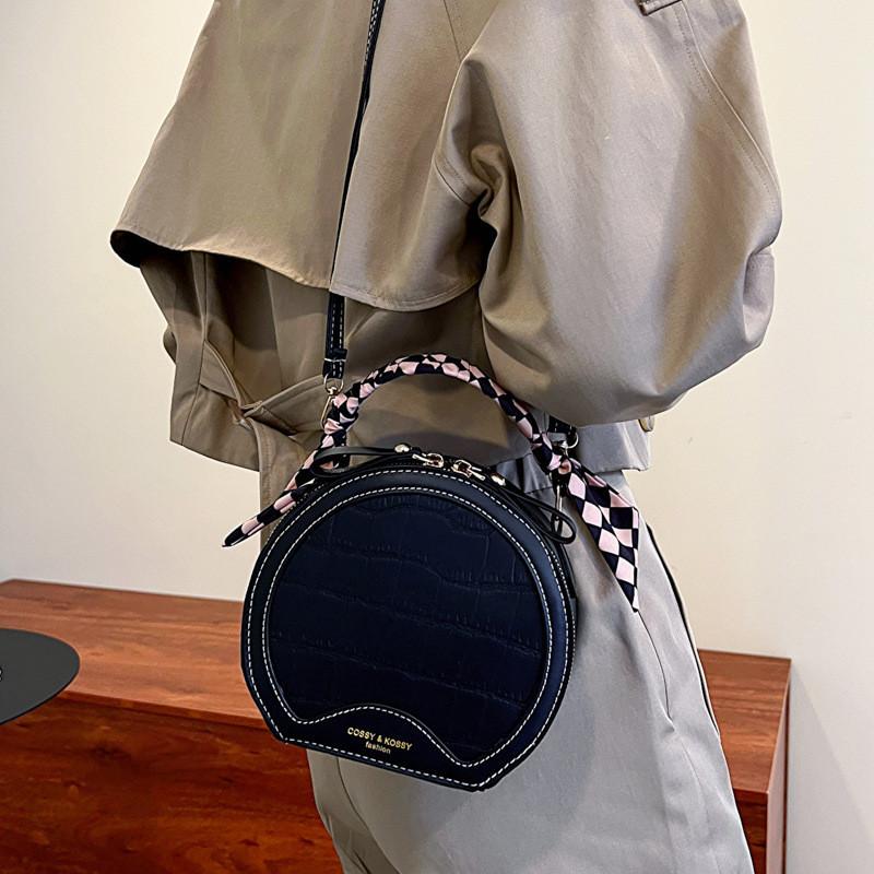 Fashionable Small Handbag For Women Unique Design Trendy Round Crossbody Bag