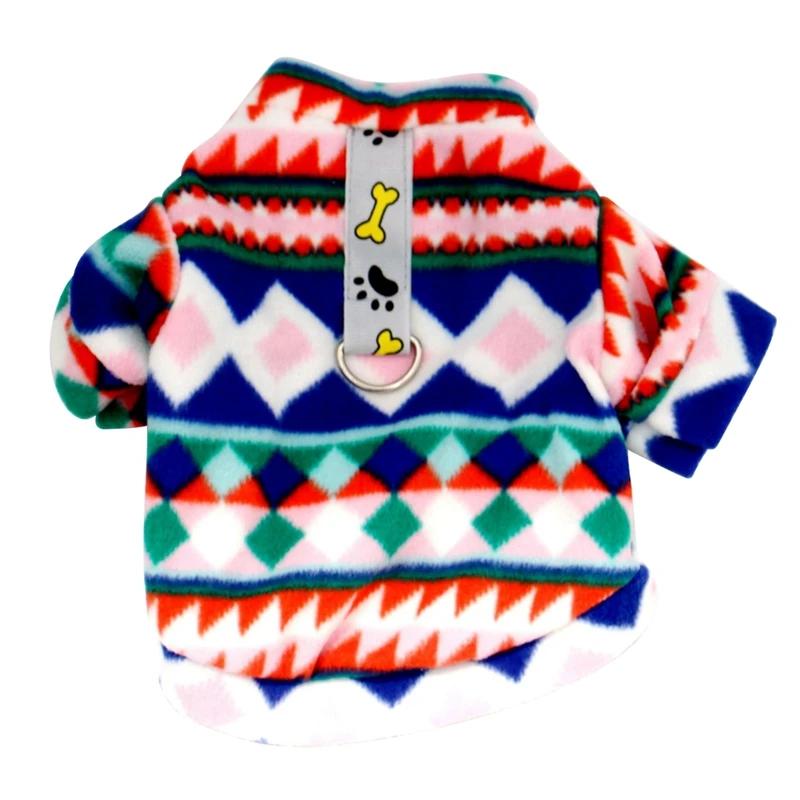 Fashion Warm Fleece Pet Dog Clothes Winter Pet Coat Puppy Dogs Shirt Jacket French Bulldog Pullover Chihuahua Puppy Clothing